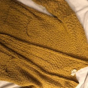 mustard yellow cardigan